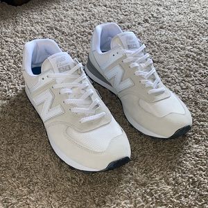 White New Balance 574s (Men’s size 10 ~ Women’s 11 1/2)